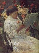 Artist in the garden Mary Cassatt